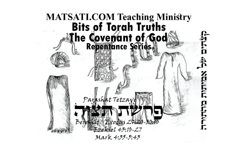 Bits of Torah Truths, פרשת תצוה, Parashat Tetzaveh, To Live Our Loves as a Holy People before a Holy God