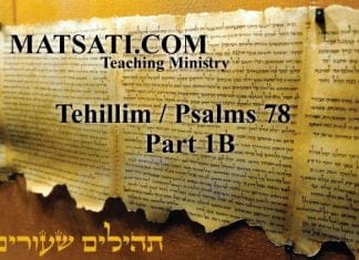 Tehillim / Psalms 78, Part 1B, Mashiach and the Torah