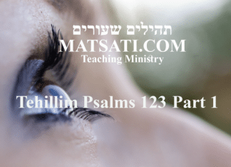 Tehillim / Psalms 123, ספר תהילים קכג, Part 1, Lifting our Eyes to the Lord God in Heaven