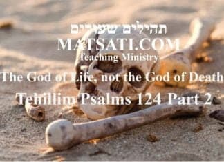 Tehillim / Psalms 124, ספר תהילים קכד, Part 2, The God of Life, not the God of Death