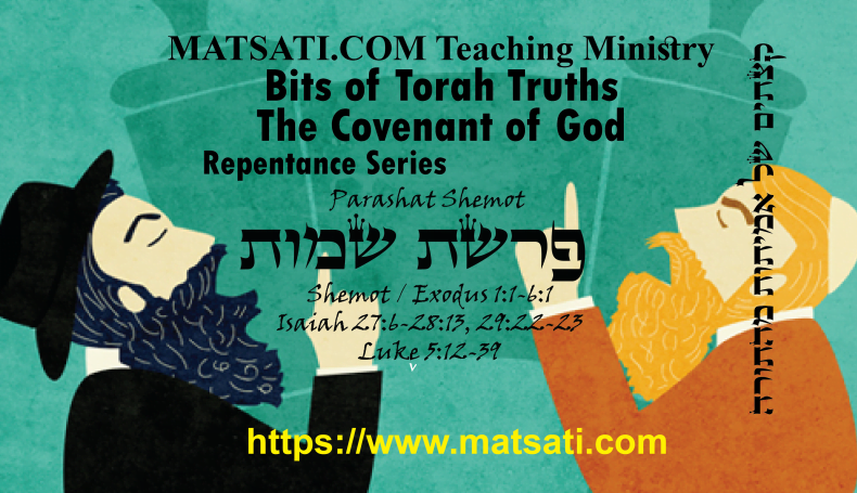 Bits of Torah Truths, פרשת שמות, Parashat Shemot, Proving the Anti-Missionaries Wrong with their own Scriptures!
