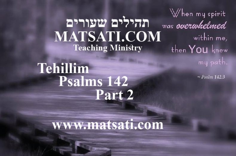 Tehillim / Psalms 142, ספר תהילים קמב, Part 2, Prayer without Complaint or Wantonness