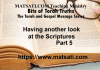 Having a Second look at the Scriptures – The Torah and the Gospel Message – Part 5 – Bits of Torah Truths