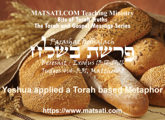 Yeshua applied a Torah based Metaphor, פרשת בשלח, Parashat Beshalach, Bits of Torah Truths