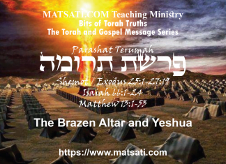 The Brazen Altar and Yeshua, פרשת תרומה, Parashat Terumah, Bits of Torah Truths