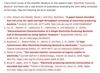 Watch – Electricity Producing Bacteria for Bio-Fuel Cell Application – A Spiritual Application