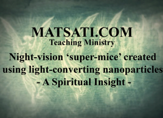 Night-vision ‘super-mice’ created using light-converting nanoparticles – A Spiritual Insight