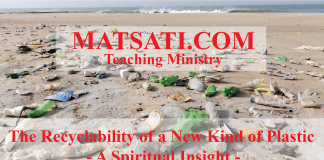The Recyclability of a New Kind of Plastic – A Spiritual Insight