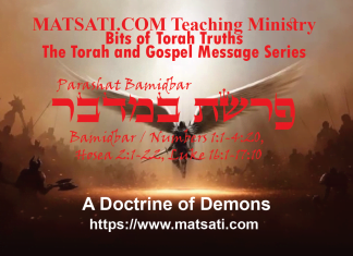 A Doctrine of Demons, פרשת במדבר, Parashat Bamidbar, Bits of Torah Truths