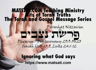 Ignoring what God says, פרשת נִצָּבִים, Parashat Nitzavim, Bits of Torah Truths