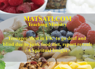 Teenager ‘first in UK’ to go deaf and blind due to junk food diet, report reveals – A Spiritual Insight