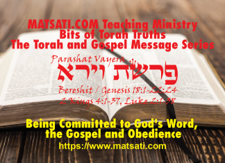 Being Committed to God’s Word, the Gospel and Obedience, פרשת וירא, Parashat Vayera, Bits of Torah Truths