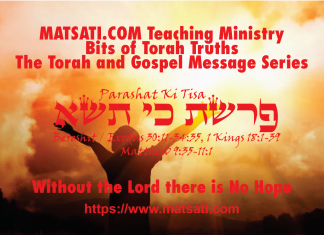 Without the Lord there is no Hope, כי תשא פרשת, Parashat Ki Tisa, Bits of Torah Truths