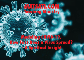 Modeling COVID-19, How Fast Does a Virus Spread? – A Spiritual Insight