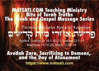 Watch – Dr. Duane D. Miller – LIVE – Avodah Zara, Sacrificing to Demons, and the Day of Atonement, וקדשים אחרי מות פרשת,Parashat Acharei Mot–Kedoshim, Bits of Torah Truths