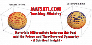 Materials Differentiate between the Past and the Future and Time-Reversal Symmetry – A Spiritual Insight