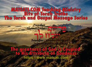 The greatness of God is Coupled to His Attribute of Goodness, פרשת שלח לך, Parashat Shelach Lecha, Bits of Torah Truths