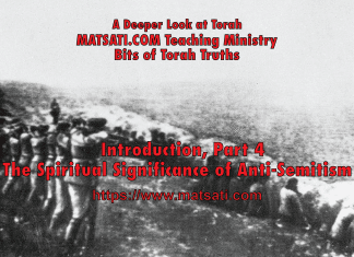 The Spiritual Significance of Anti-Semitism, Introduction Part 4, New Torah Series, Bits of Torah Truths