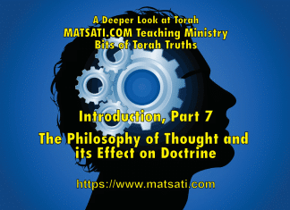 The Philosophy of Thought and its Effect on Doctrine, Introduction 7, New Torah Series, Bits of Torah Truths