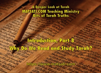 Why Do We Read and Study Torah? Introduction 8, New Torah Series, Bits of Torah Truths
