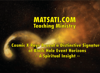 Cosmic X-Rays Reveal a Distinctive Signature of Black Hole Event Horizons – A Spiritual Insight