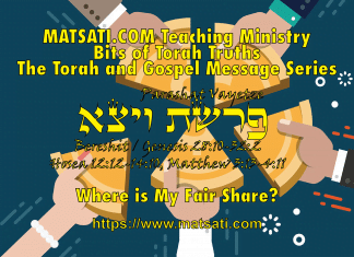 Where is My Fair Share? פרשת ויצא, Parashat Vayetze, Bits of Torah Truths – Digging Deeper