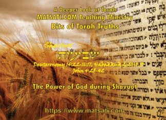 The Power of God during Shavuot, שָׁבוּעוֹת, Shavuot, Bits of Torah Truths – Digging Deeper