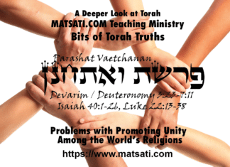 Problems with Promoting Unity Among the World’s Religions, פרשת ואתחנן, Parashat Va’etchanan, Bits of Torah Truths – Digging Deeper