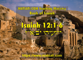 Drawing from the Wellspring of Life, ישעיהו יב:א-ו / Isaiah 12:1-6