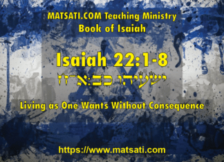 Living as One Wants Without Consequence, ישעיהו כב:א-ח / Isaiah 22:1-8