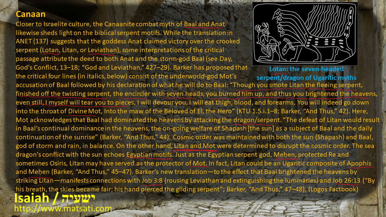 The Serpent According To Ancient Religions: Egypt, Canaan, Mesopotamia ...