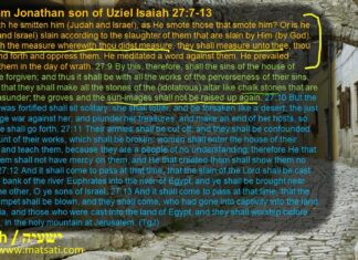 Watch Dr Duane D Miller Discuss how Atonement is Possible only after We Destroy Our Idols ישעיהו כז Isaiah 27:7-13