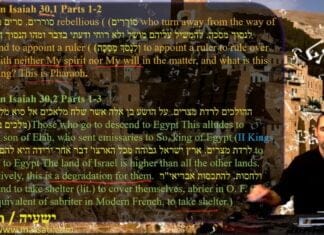 Watch Dr Duane Miller Discuss How We Must Be Transformed in Order to Commune with God, ישעיהו ל:א-ז / Isaiah 30:1-7