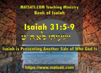 Isaiah is Presenting Another Side of Who God Is, ืืฉืขืืื ืื:ื-ื / Isaiah 31:5-9