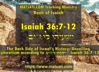 The Dark Side of Israel’s History: Unveiling Syncretism according to ישעיהו לו:ז-יב / Isaiah 36:7-12