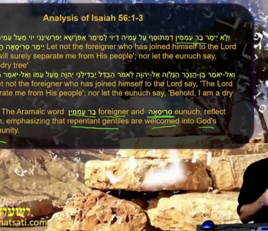 Watch Dr Duane D Miller Discuss Who May and May Not Enter the Assembly of God, ישעיהו נו:א-ו / Isaiah 56:1-6
