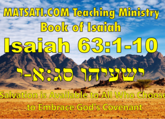 Salvation is Available to All Who Choose to Embrace God’s Covenant, ישעיהו סג:א-י / Isaiah 63:1-10