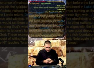 Bits of Torah Truths – Torah Concept in the NT: Let Light Shine – Episode 481