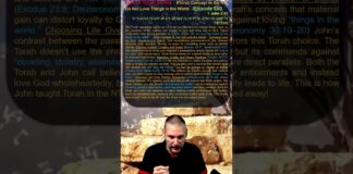 Bits of Torah Truths – #Torah Concept in the NT: Do Not Love Things in the World – Episode 650