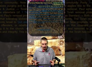 Bits of Torah Truths – #Torah Concept in the NT: Put Away Wicked Men from Church – Episode 667