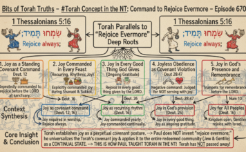 Bits of Torah Truths – #Torah Concept in the NT: Command to Rejoice Evermore – Episode 700