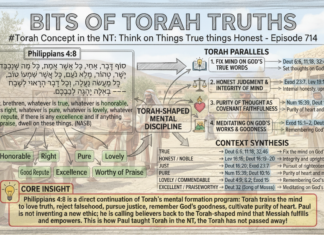 Bits of Torah Truths – #Torah Concept in the NT: Think on Things True and Honest – Episode 714
