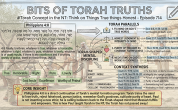 Bits of Torah Truths – #Torah Concept in the NT: Think on Things True and Honest – Episode 714