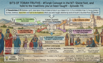 Bits of Torah Truths – #Torah Concept in the NT: Stand fast-hold to the traditions you’ve been taught – Episode 715