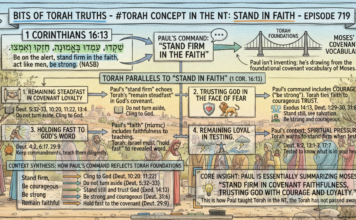 Bits of Torah Truths – #Torah Concept in the NT: Stand in Faith – Episode 719
