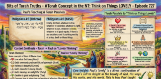 Bits of Torah Truths – #Torah Concept in the NT: Think on Things lovely – Episode 727