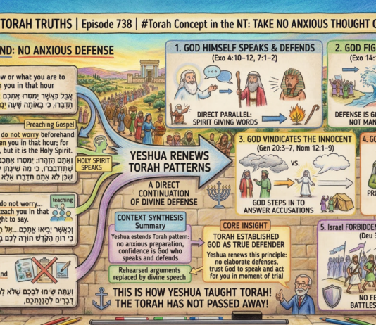 Bits of Torah Truths – #Torah Concept in the NT: Take No Anxious Thought of Defense – Episode 738