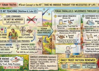 Bits of Torah Truths – #Torah Concept in the NT: Take No Anxious Thought for Necessities of Life – Episode 736
