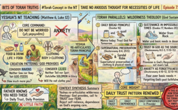 Bits of Torah Truths – #Torah Concept in the NT: Take No Anxious Thought for Necessities of Life – Episode 736