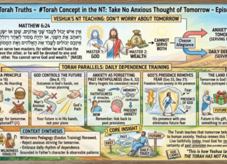 Bits of Torah Truths – #Torah Concept in the NT: Take No Anxious Thought of Tomorrow – Episode 737